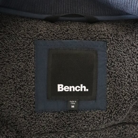 Bench Mens Blue Sz M Full Zip Mid-Weight Sherpa Long Sleeve Utility Jacket - Picture 13 of 14